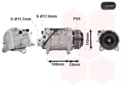Compressor, airconditioning