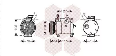 Compressor, airconditioning
