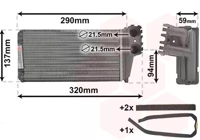 Kachelradiateur, interieurverwarming
