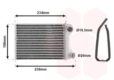 Kachelradiateur, interieurverwarming