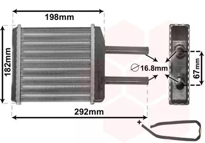 Kachelradiateur, interieurverwarming