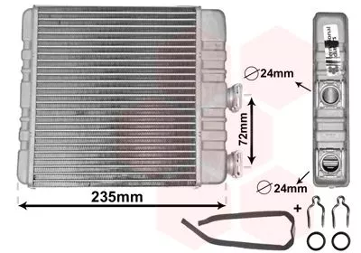 Kachelradiateur, interieurverwarming