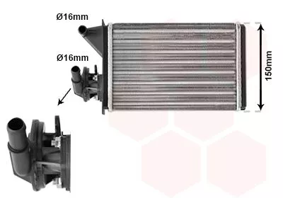 Kachelradiateur, interieurverwarming