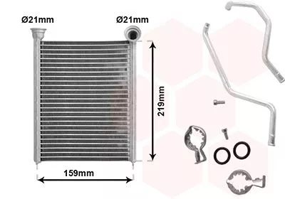 Kachelradiateur, interieurverwarming