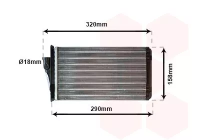 Kachelradiateur, interieurverwarming