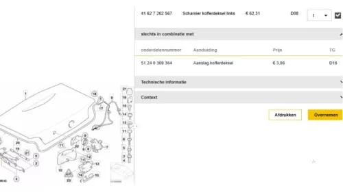 Scharnier Achterklep-8326222