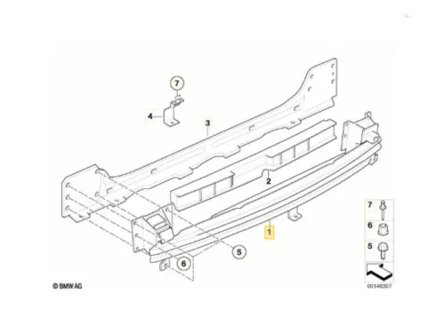 Bumperframe achter-8228523