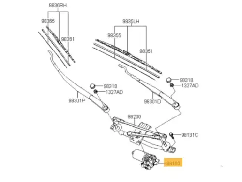 Ruitenwismotor+Mechaniek-7876832
